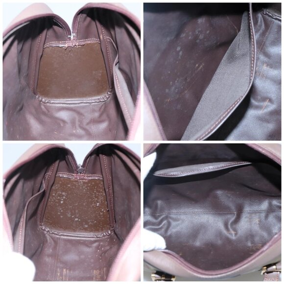 Burberrys Hand Bag Canvas Brown Gold Auth mr1221 - Picture 16 of 16